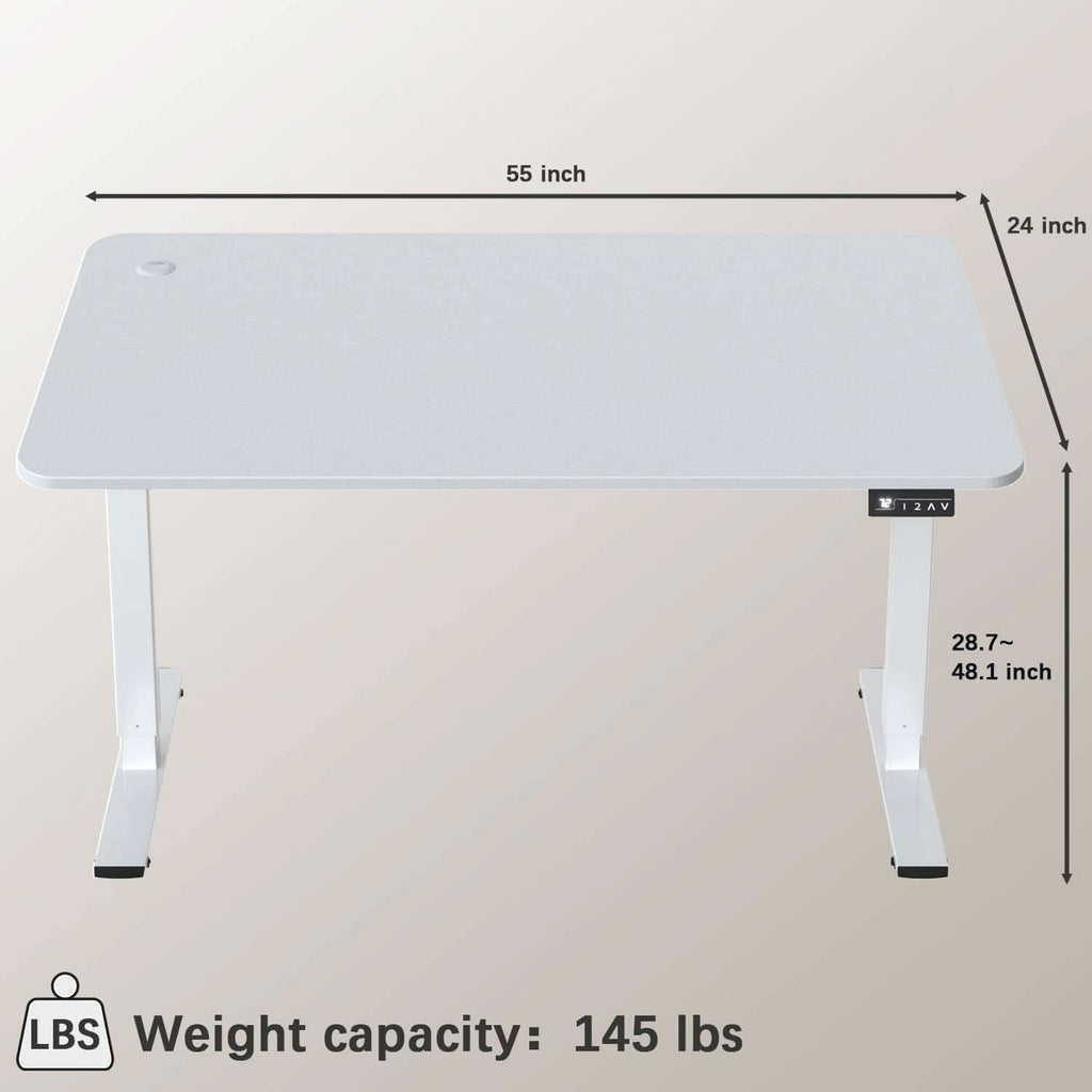 Electric Standing Desk 55x24 Inches Memory Presets