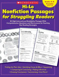 Hi-Lo Nonfiction Passages for Struggling Readers: Grades 6-8: 80 High-Interest/Low-Readability Passages with Comprehension Questions and Mini-Lessons - Paperback
