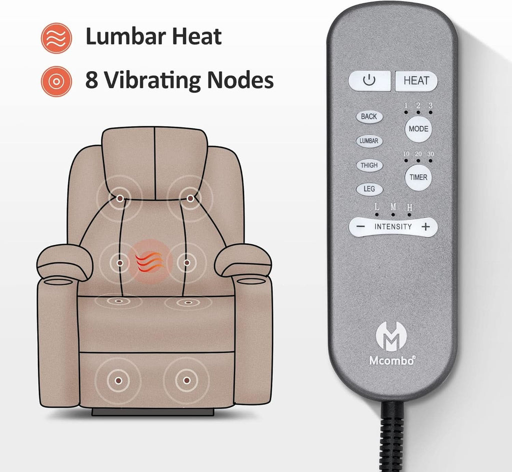 Petite Power Lift Recliner With Massage And Heat USB Ports