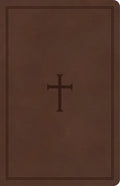 CSB Large Print Personal Size Reference Bible, Brown Leathertouch, Indexed - Imitation Leather