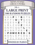News Stand Circle a Word Vol.1: Large Print 100 Random Puzzles - Paperback