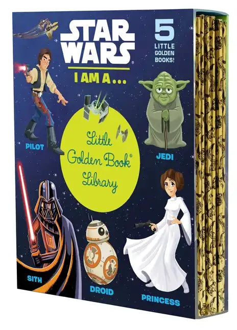 Star Wars: I Am A...Little Golden Book Library -- 5 Little Golden Books: I Am a Pilot; I Am a Jedi; I Am a Sith; I Am a Droid; I Am a Princess - Boxed Set