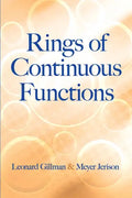 Rings of Continuous Functions - Paperback