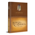 La Biblia Católica: Edición Letra Grande. Tapa Dura, Marrón, Con Virgen de Guadalupe En Cubierta / Catholic Bible. Hard Cover, Brown, with Virgen - Hardcover