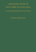 Phonetic Study of West African Languages - Paperback