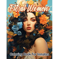 Floral woman coloring book for inmates - Paperback