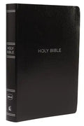 NKJV, Reference Bible, Center-Column Giant Print, Leather-Look, Black, Indexed, Red Letter Edition, Comfort Print - Imitation Leather