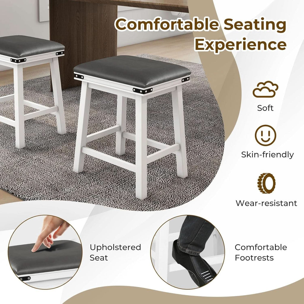 24 Inch Counter Height Bar Stools Set of Two