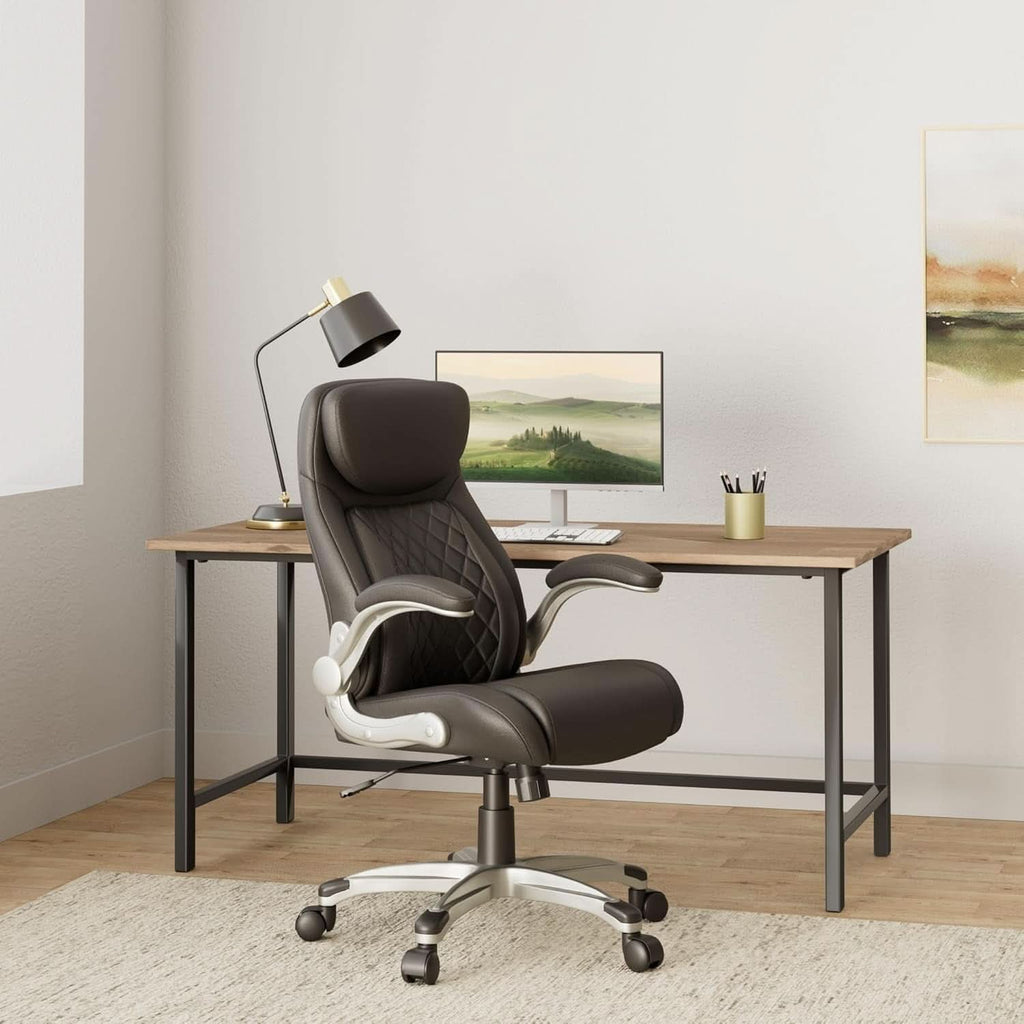 Ergonomic Office Chair With Adjustable Lumbar Support Black