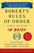 Robert's Rules of Order Newly Revised in Brief, 3rd Edition - Paperback