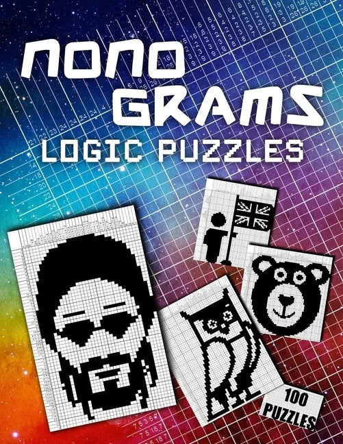 Picross Nonograms Puzzle Book - Hanjie Pixel Logic: 100 Challenging Puzzles Easy To Hard Japanese Crosswords Griddlers Paint By Numbers Picture Cross - Paperback
