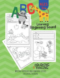 ABC Letter Learning Beginning Sound, Coloring and Writing: workbook for Pre K, Kindergarten and Kids Ages 3-6 activity books - Paperback