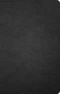 NASB Large Print Personal Size Reference Bible, Black Genuine Leather, Indexed - Leather