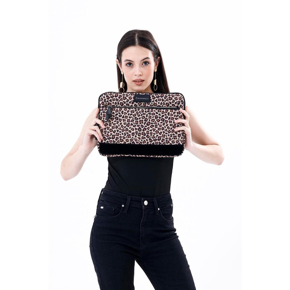 Earthy Leopard 14 inch Laptop / MacBook Sleeve