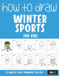 How to Draw Winter Sports for Kids - Vol 1 - Paperback