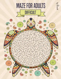 Maze for Adults Difficult: Maze puzzle book for adults - 150 Difficult Mazes and Labyrinth - Big book of mazes for adults - Can you escape the maze? - Paperback