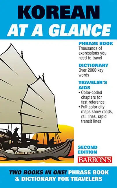 Korean at a Glance: Phrasebook and Dictionary for Travelers - Paperback