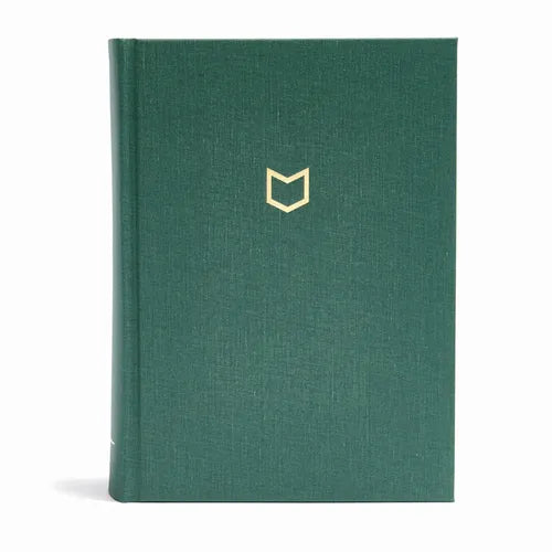 CSB He Reads Truth Bible, Evergreen Cloth Over Board: Black Letter, Wide Margins, Notetaking Space, Reading Plans, Sewn Binding, Two Ribbon Markers, E - Hardcover