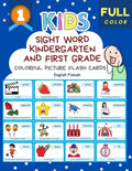 Sight Word Kindergarten and First Grade Colorful Picture Flash Cards English Finnish: Learning to read basic vocabulary card games. Improve reading co - Paperback