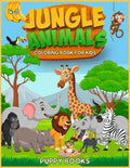 Jungle Animals Coloring book for kids 4-8: The Perfect Activity book for children full of cute jungle animals. This Book provides hours of pure enjoy. - Paperback