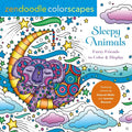 Zendoodle Colorscapes: Sleepy Animals: Furry Friends to Color & Display - Paperback