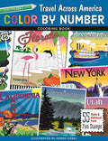 Color by Number Travel Across America Coloring Book - Print-On-Demand-Edition: 55 Fun State & National Park Stamps - Paperback