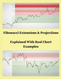 Fibonacci Extensions & Projections Explained With Real Char Examples - Paperback