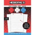 Pixel Art Drawing Book: 4x4 Pixel Art Grid Templates To Create Your Own Pixel Characters - Paperback