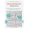 Maze Books For Kids 8-10: Activity Puzzle Games for Children Grade 3-5, Challenging Logical Thinking Creativity, Large Print, Cream Page - Paperback