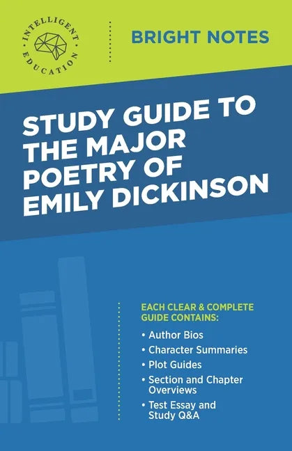 Study Guide to The Major Poetry of Emily Dickinson - Paperback