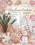 A Taste of Home CHRISTMAS COOKIES RECIPES COOKBOOK & CHRISTMAS COOKIES COLORING BOOK in one!: Color gorgeous grayscale Christmas cookies while ... del - Paperback