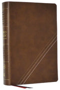 Kjv, Word Study Reference Bible, Leathersoft, Brown, Red Letter, Comfort Print: 2,000 Keywords That Unlock the Meaning of the Bible - Imitation Leather