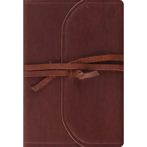 ESV Student Study Bible (Natural Leather, Brown, Flap with Strap) - Leather