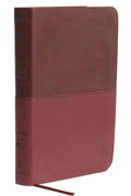 NKJV, Value Thinline Bible, Compact, Imitation Leather, Burgundy, Red Letter Edition - Imitation Leather