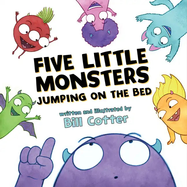 Five Little Monsters Jumping on the Bed - Board Book