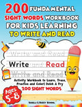 200 Fundamental Sight Words Workbook for Kids Learning to Write and Read - Paperback