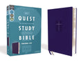 Niv, Quest Study Bible, Personal Size, Leathersoft, Blue, Comfort Print: The Only Q and A Study Bible - Imitation Leather