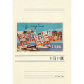 Vintage Lined Notebook Greetings from New London - Paperback