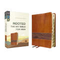 Rooted: The NIV Bible for Men, Leathersoft, Brown, Thumb Indexed, Comfort Print - Imitation Leather
