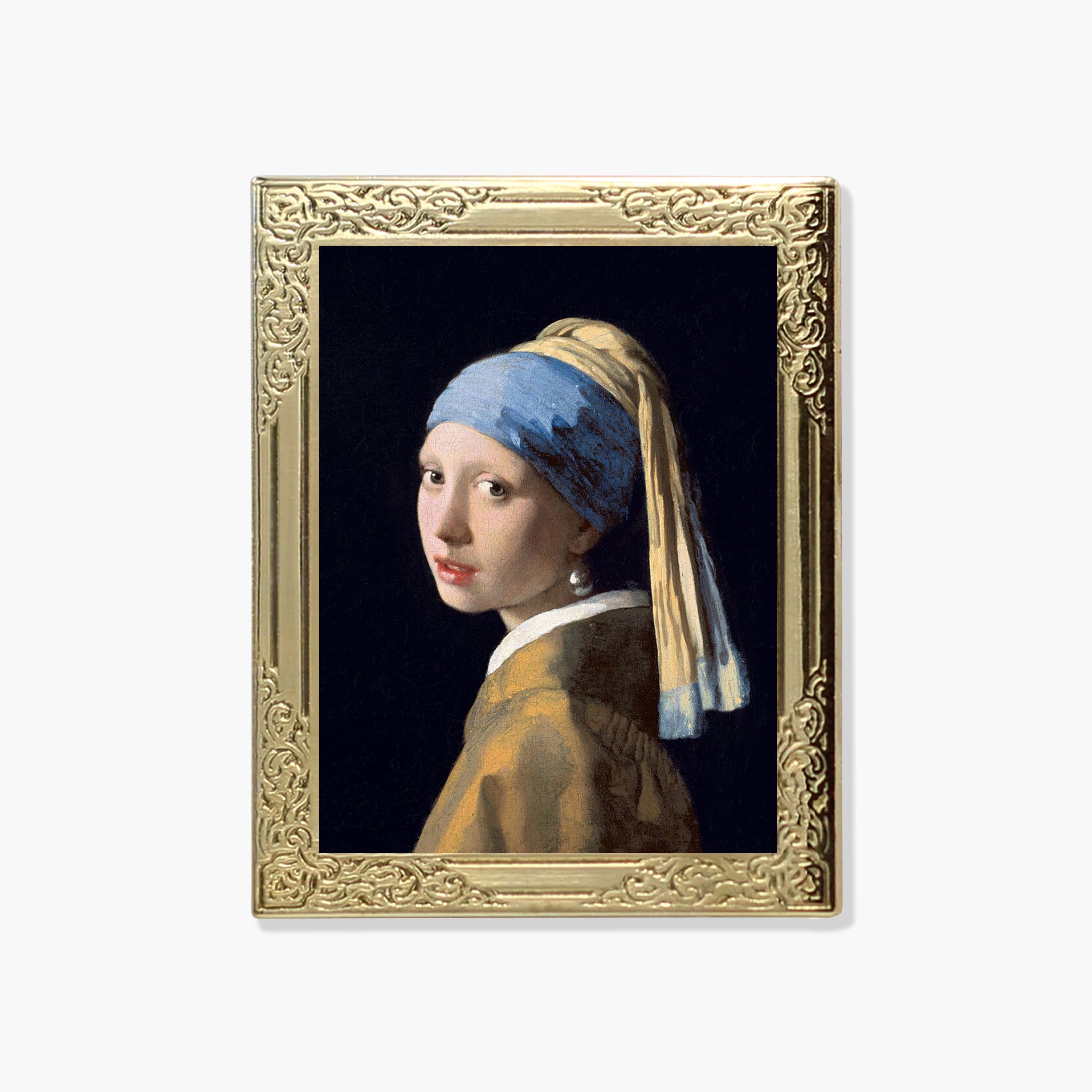 Girl with a Pearl Earring by Johannes Vermeer Art Frame Pin - Museum Souvenir Fine Art Lapel Pin