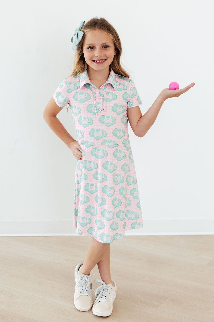 She's on the Green S/S Polo Dress