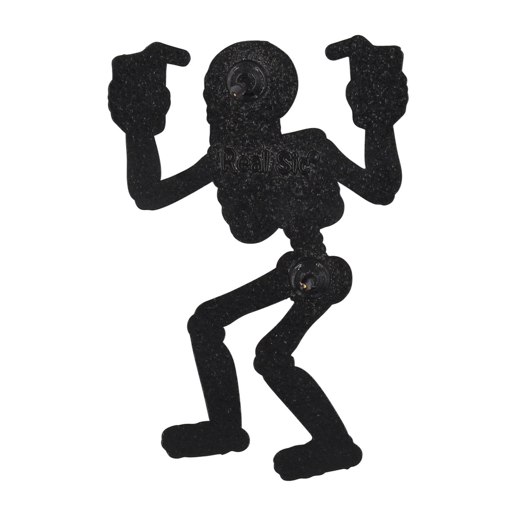 Party Skeleton - Spooky For You, Glow-in-the-Dark, Party 'Till You Die Pin