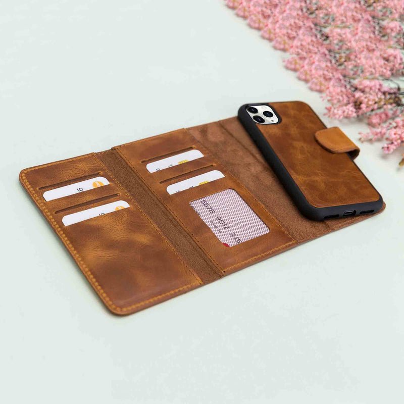 iPhone 11 Pro Leather Wallet Case Detachable RFID – Santa