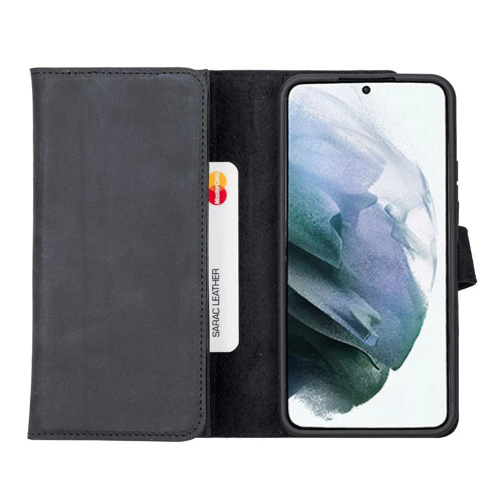 Samsung Galaxy S22 Plus Leather Wallet Case Detachable RFID – Santa