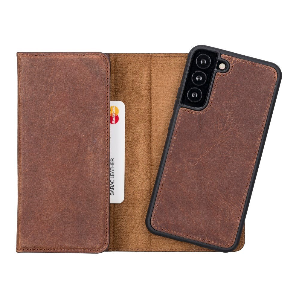 Samsung Galaxy S22 Plus Leather Wallet Case Detachable RFID – Santa