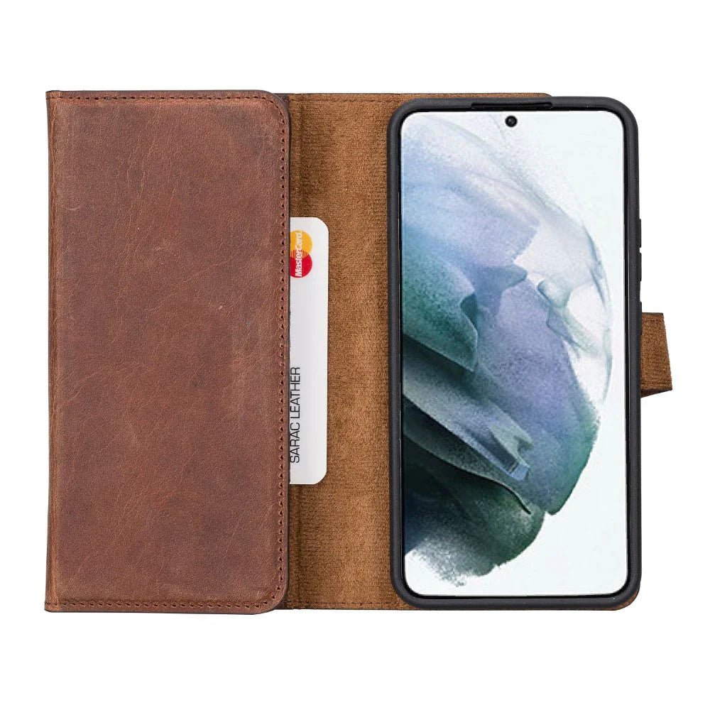 Samsung Galaxy S22 Plus Leather Wallet Case Detachable RFID – Santa