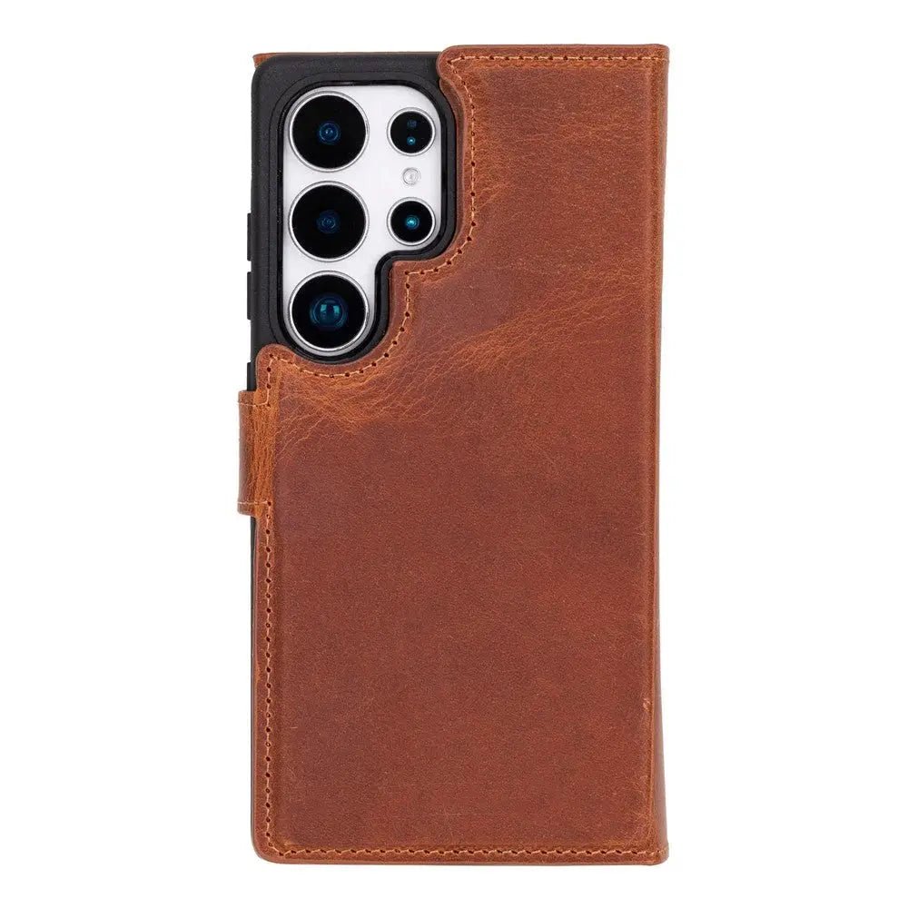 Samsung Galaxy S25 Ultra Leather Wallet Case Detachable RFID – Santa