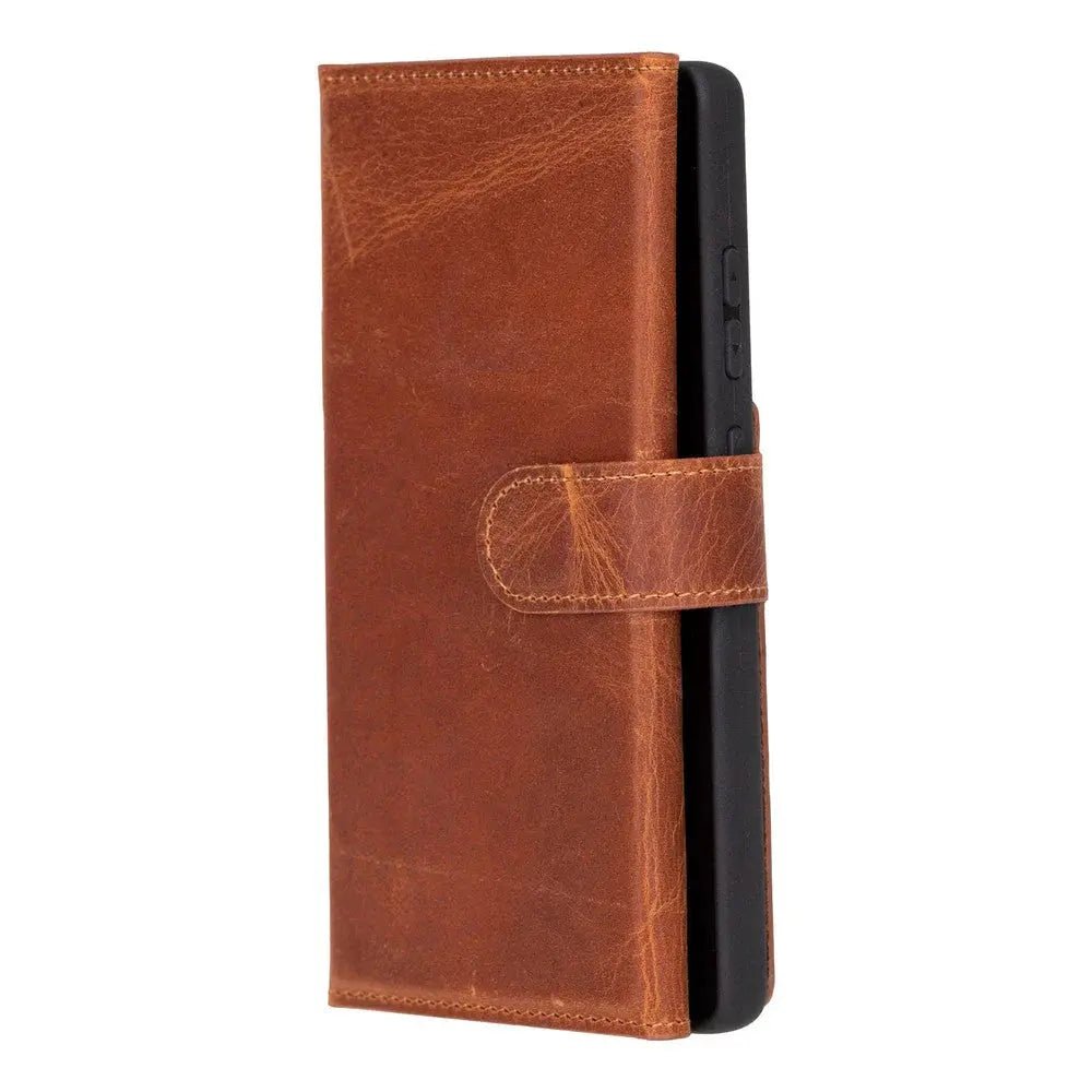 Samsung Galaxy S25 Ultra Leather Wallet Case Detachable RFID – Santa