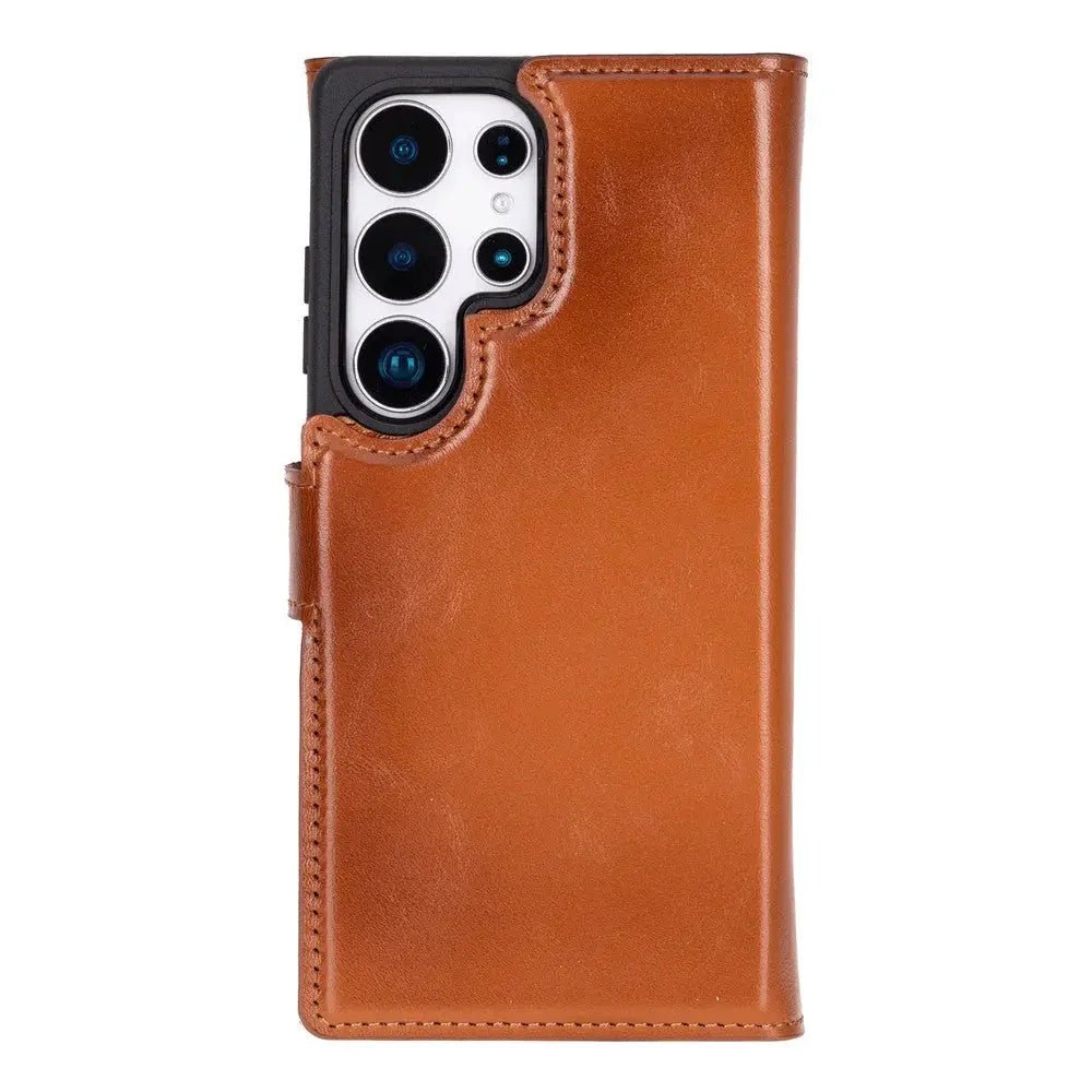Samsung Galaxy S25 Ultra Leather Wallet Case Detachable RFID – Santa