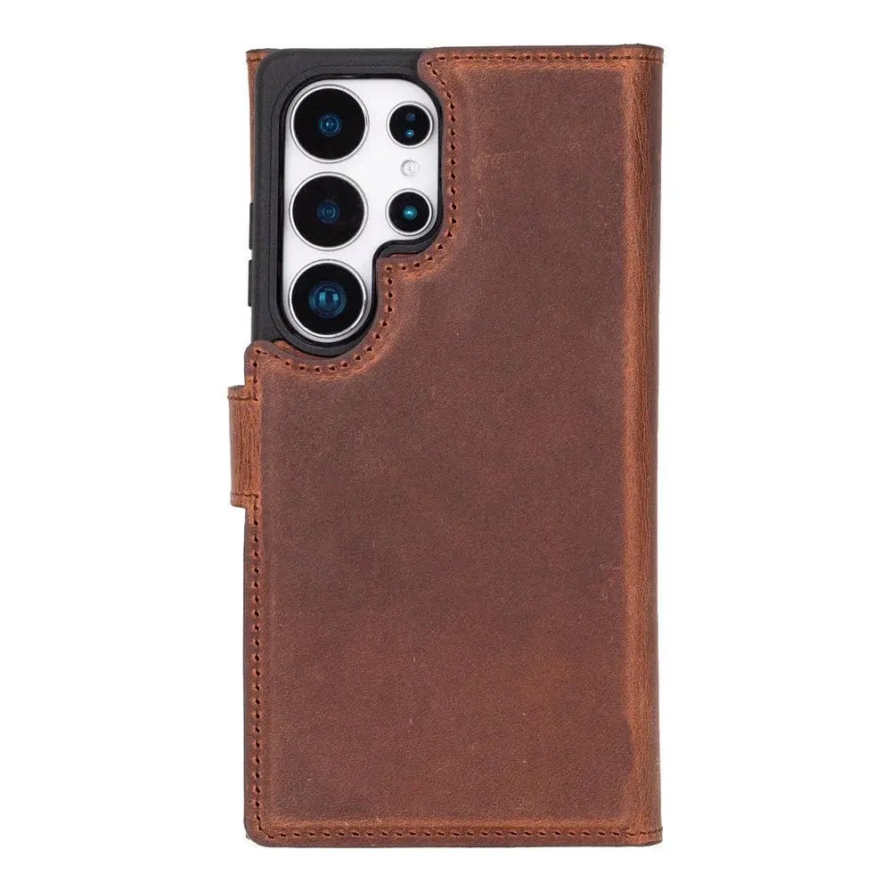 Samsung Galaxy S25 Ultra Leather Wallet Case Detachable RFID – Santa